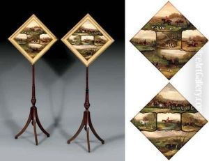 Vignettes Of Hunting Scenes by William Joseph Shayer
