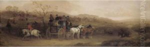 A Pair Of Coaching Scenes by William Joseph Shayer