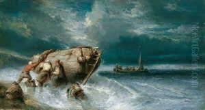 Sturm An Der Kuste. by William Joseph Shayer