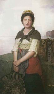 Fisherwoman by Eugenie Marie Salanson