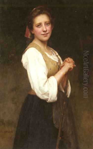A Young Shepherdess - view 1