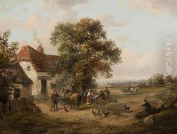 Travelers At A Country Inn - view 1