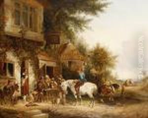The Sportsmen's Return by Snr William Shayer