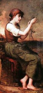 Brittany Mending the Nets by George Henry Story