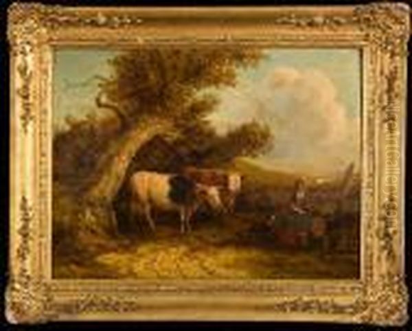 Figures And Cattle - view 1