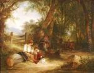 Sr. In The New Forest by Snr William Shayer