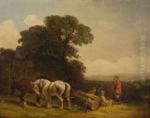 Farmworkers Resting by Snr William Shayer