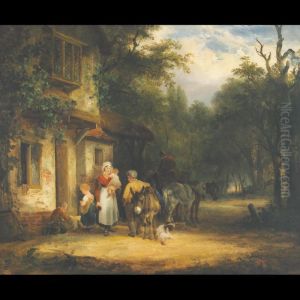 The Travellers Rest by Snr William Shayer