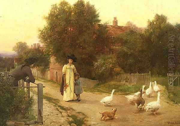 Rounding up the geese - view 1