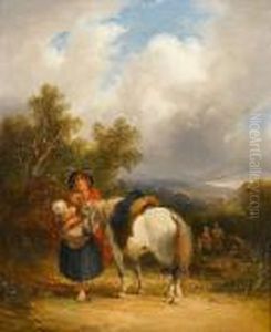 The Gypsy Camp by Snr William Shayer