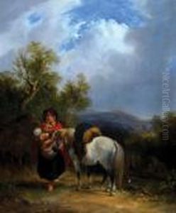 Gypsies by Snr William Shayer