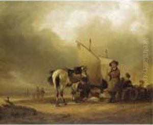 Sorting The Catch by Snr William Shayer