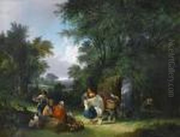 Travellers Resting, A View In The New Forest, Hampshire - view 1