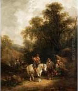 The Gypsy Camp by Snr William Shayer