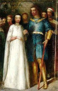 The Knight's Bride by James Smetham