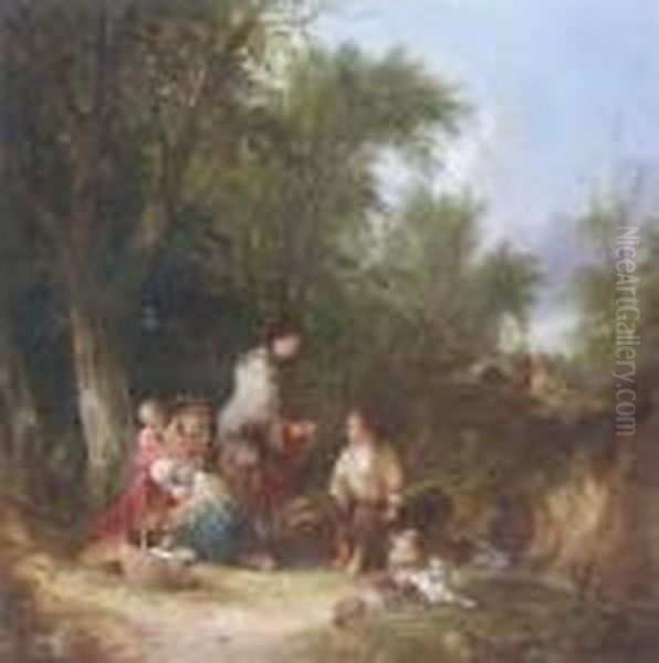 A Gypsy Camp In The New Forest - view 1