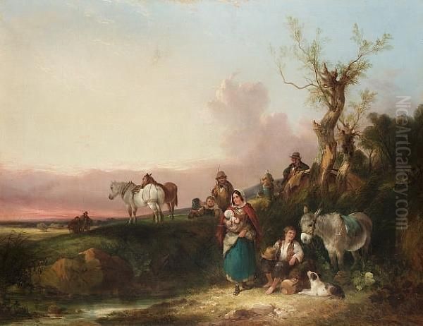 A Gypsy Camp - view 1