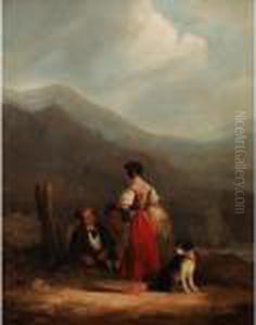 The End Of The Day by Snr William Shayer