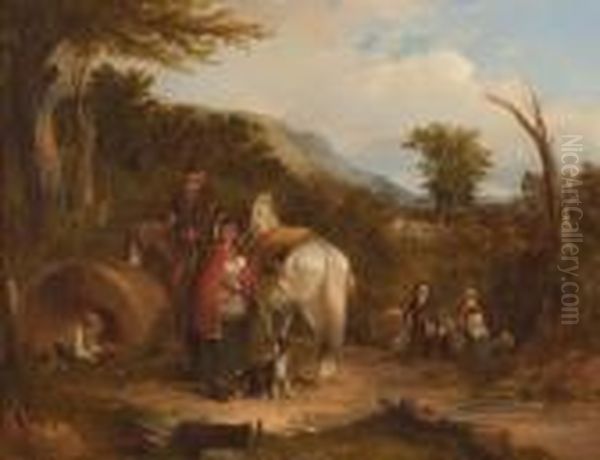 A Peasant Family On The Road - view 1