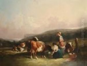 Milking Time by Snr William Shayer