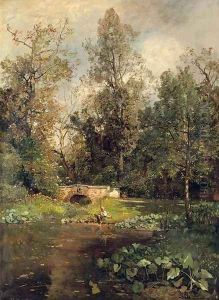 Landschaft bei Hacking (Landscape at Hacking) by Emil Jakob Schindler