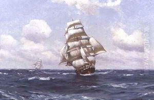 A Fair Wind by Thomas Jacques Somerscales