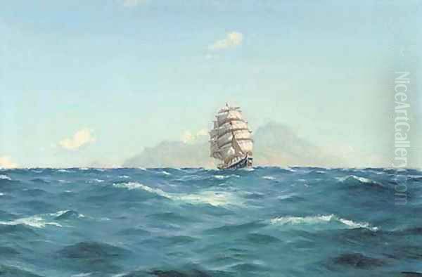 A brigantine off what is thought to be Tenerife - view 1