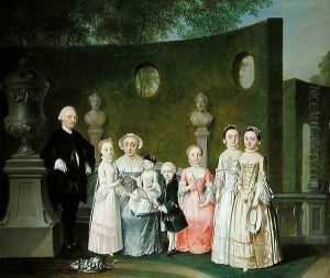 A Family Portrait, 1766 by Johann Heinrich Strumpff