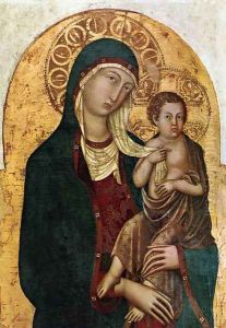 Virgin with Child c. 1336 by Niccolo Di Segna