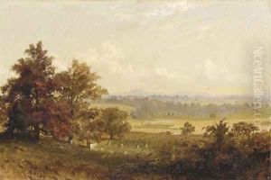 Corn Sheaves and Buggy by Russell Smith