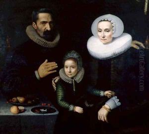 Family Portrait by Dirck Dircksz. Santvoort