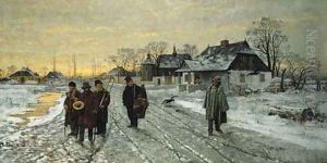 Travelling Musicians by Franciszek Streitt