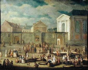 The Fish Market at Cambrai, 1778 by Gabriel Jacques de Saint-Anton
