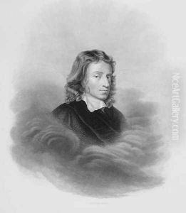 Portrait of John Milton 1608-74 engraved by the artist Portrait of John Milton 1608-74 engraved by the artist
