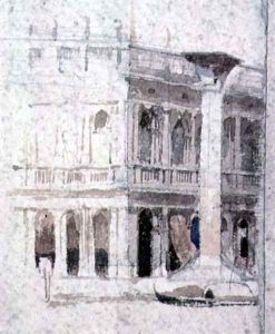 A Building in Venice, near St. Marks by Alfred George Stevens