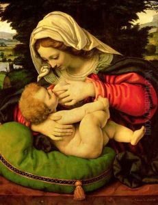 The Virgin of the Green Cushion, 1507-10 by Andrea Solario