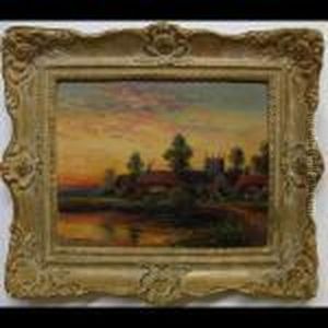 Village, Evening; Return Of The Flock
