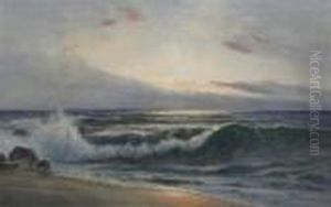 Waves Breaking On The Shore