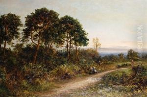 A Country Path At Sunset