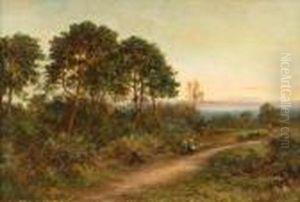 Figures On A Path In An Extensive Landscape by Daniel Sherrin