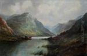 Cattle Watering In A Highland Loch