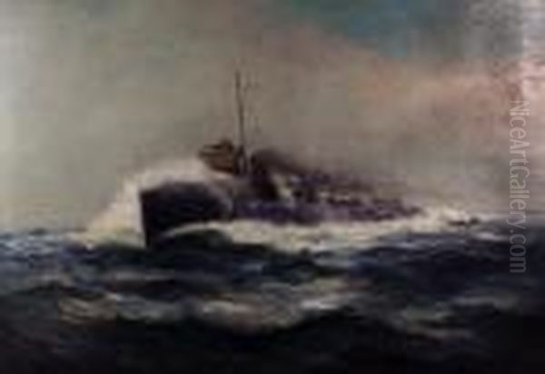 British Royal Navy Torpedo Boat Destroyer, Possibly Havock Class - view 1