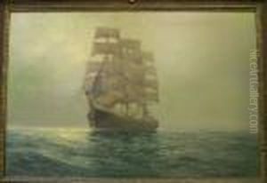 A Clipper In Light Winds by Daniel Sherrin