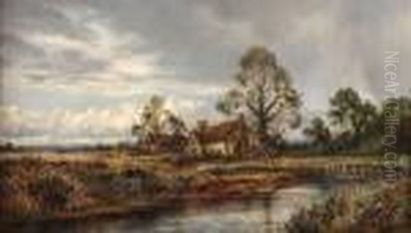 Extensive Landscape With Cottage And Sheep Grazing - view 1