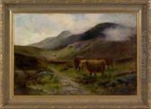 Landscape With Highland Cattle by Daniel Sherrin