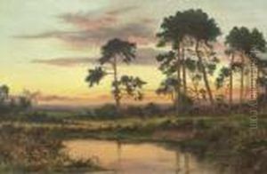 By The River At Sunset