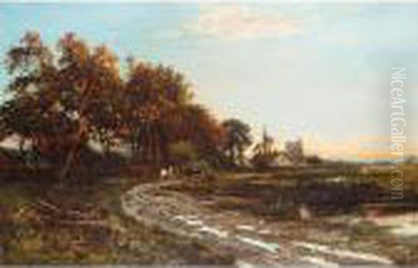 Landscapes At Sunset After Rain - view 1