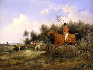 Hunting Scene by Bernard Edouard Swebach