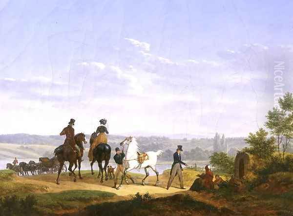 Landscape with Figures and Horses - view 1