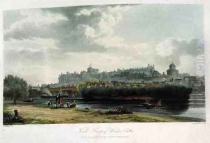 The North Front of Windsor Castle, from Royal Residences, engraved by Thomas Sutherland b.1785, pub. by William Henry Pyne 1769-1843, 1819 by George Samuel